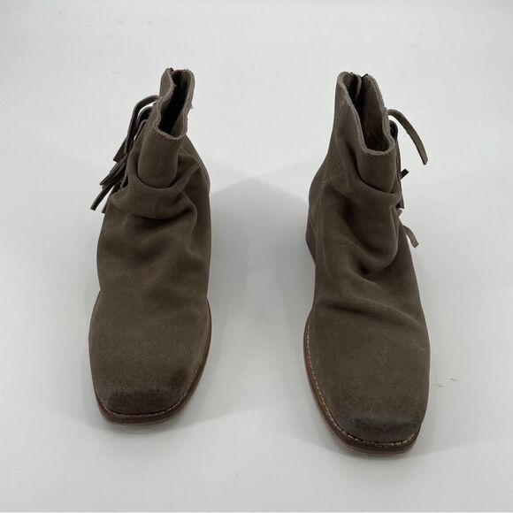 ~Seychelles Suede Fringe Ankle Boots NWOB 7 - Picture 4 of 9